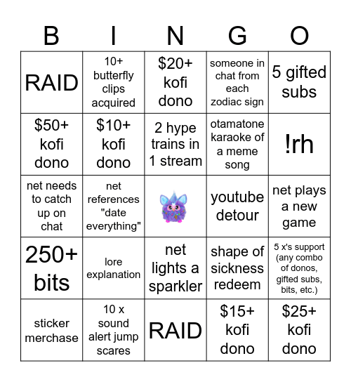 MODMAS BINGO Card