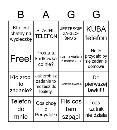 Dorot Bingo Card