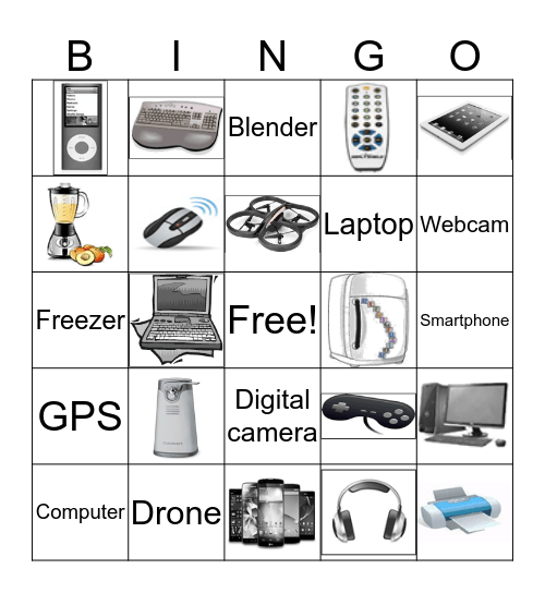 Technology Bingo Card