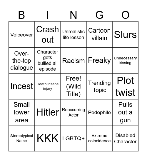 Tomorrow's Teachings Bingo Card