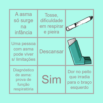 Bingo da asma Bingo Card