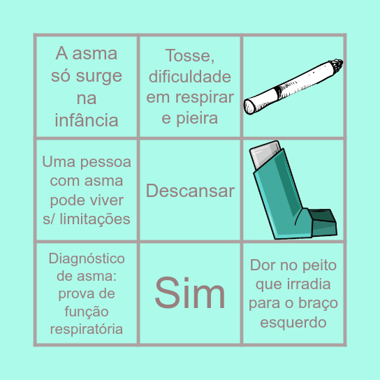 Bingo da asma Bingo Card