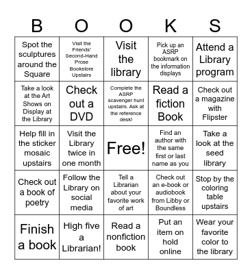 Color Our World! Bingo Card