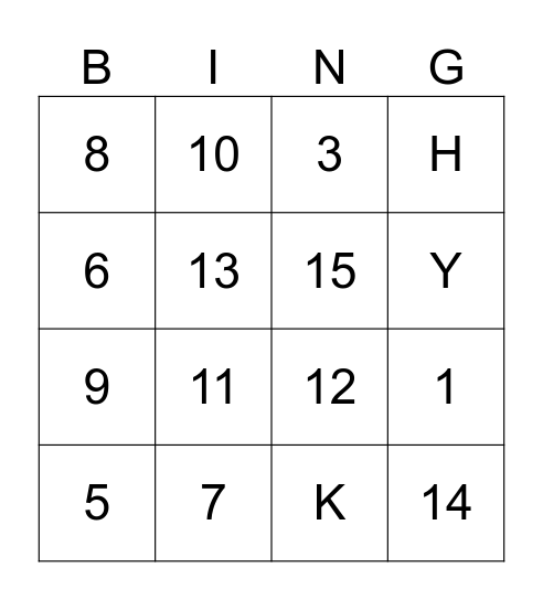 Filipino culture Bingo Card