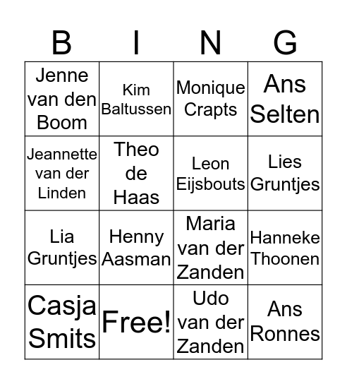enjoying voices Bingo Card
