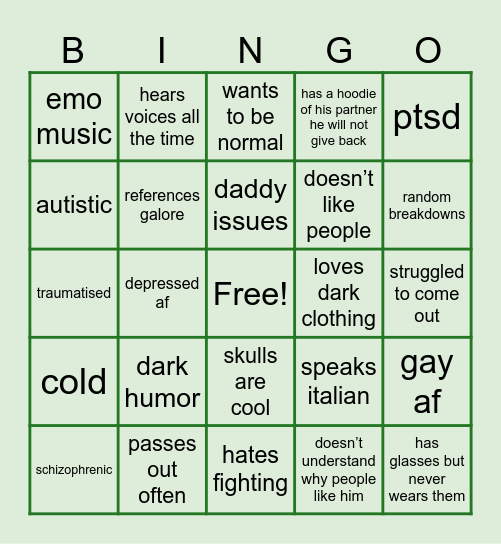 ⭐TSATS BINGO☀️ Bingo Card