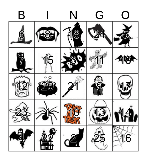 HALLOWEEN BINGO Card