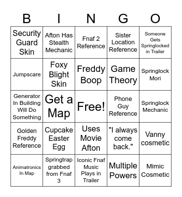 Bingo Card