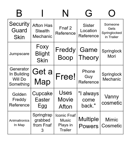 Bingo Card