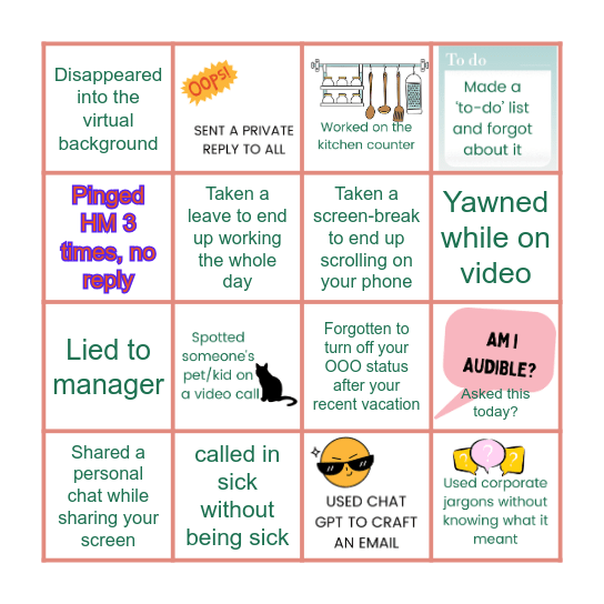 The Corporate BINGO!!! Bingo Card