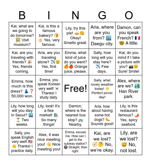 Book 7 Preview Bingo Card