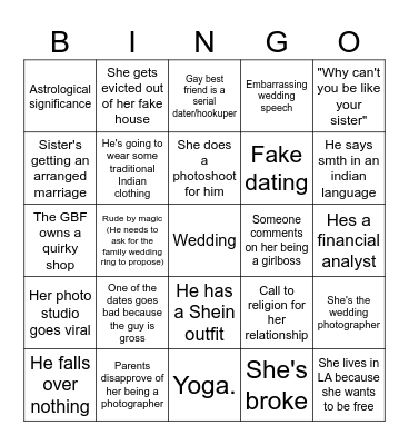 Picture This Bingo Card