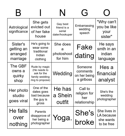 Picture This Bingo Card