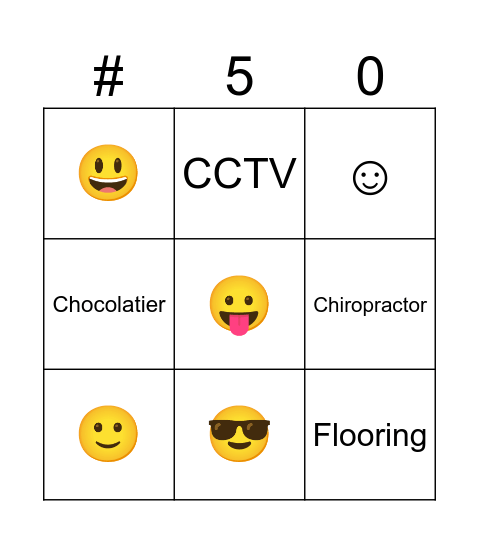 Wonders Magic! Bingo Card