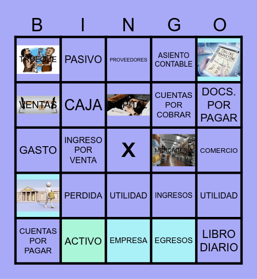 BINGO DE CONTABILIDAD Bingo Card
