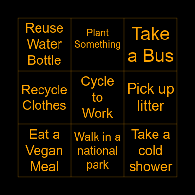 Test Eco Bingo Card