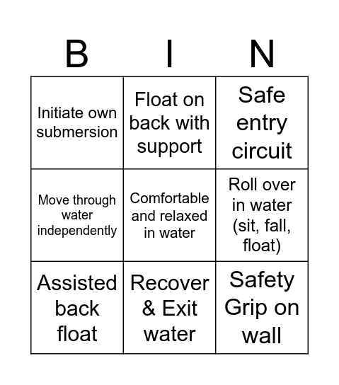 PCP BINGO Card
