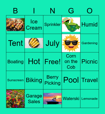 Summer Bingo Card
