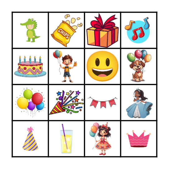 Feest in de klas Bingo Card