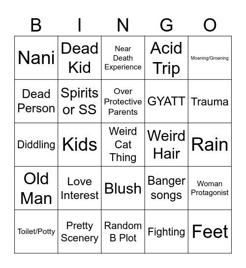 Totero Cool QWERTY Bingo Card