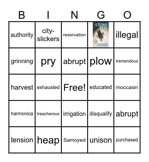 STONE FOX BINGO Card