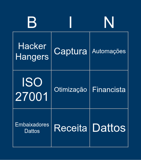 Dattos Bingo Card