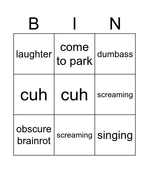 luka bingo Card