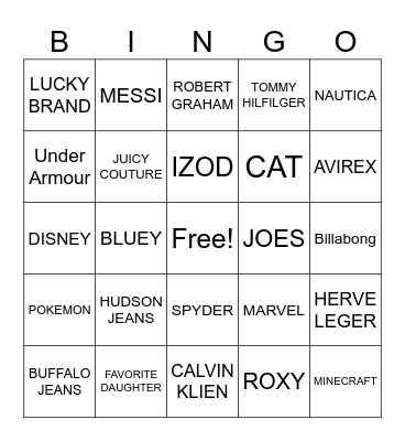 CENTRIC BRANDS Bingo Card