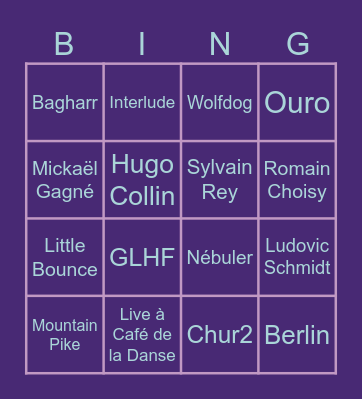 BØL Bingo Card
