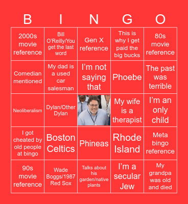 SCIARCON BINGO Card