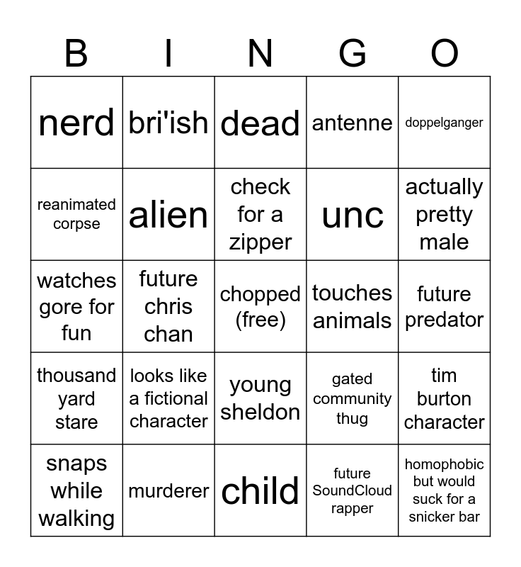 chuzz bingo Card