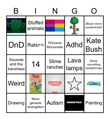 Scrayghost's Bingo Card