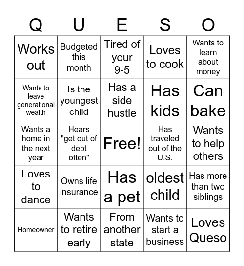 Convo + Queso with Bee Bingo Card