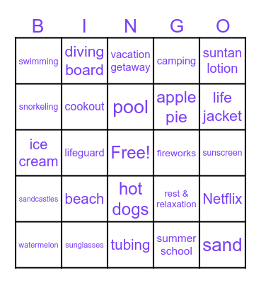 PBIS EOY Bingo Card