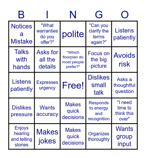 DISC BINGO Card