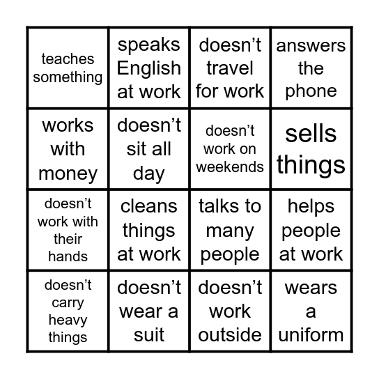 Find Someone Who Bingo Card