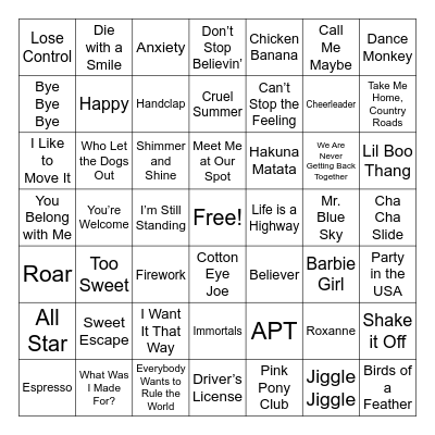 Fourth Grade Singo! Bingo Card