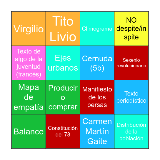 #pau25 Bingo Card