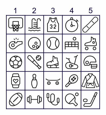 SPORTS Bingo Card