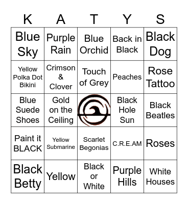 Color Round! Name that Song. "C" shape wins! Bingo Card