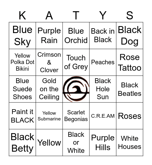 Color Round! Name that Song. "C" shape wins! Bingo Card
