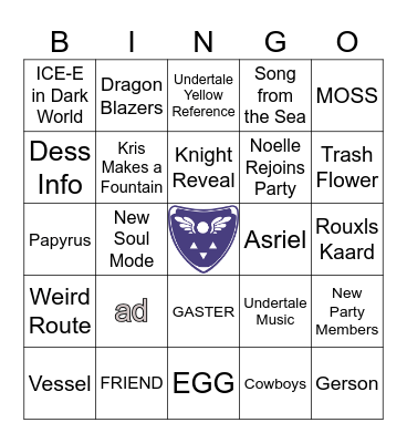D E L T A R U N E Bingo Card
