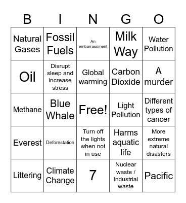 Global Bingo Card