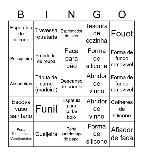 Ana Luisa e Vinicius Bingo Card
