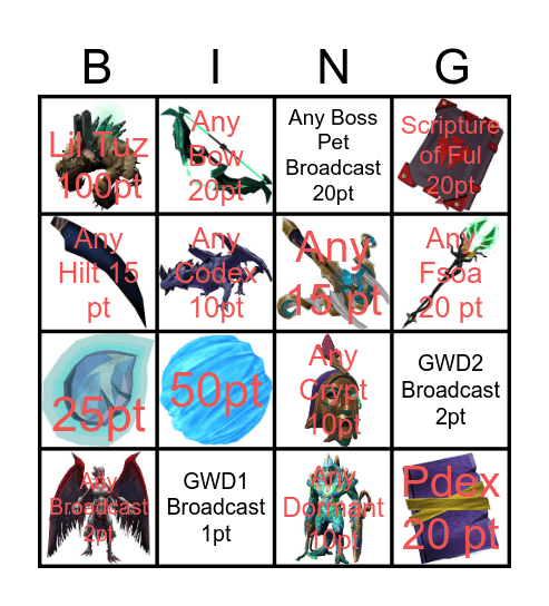 June 2025 Bingo Event Bingo Card