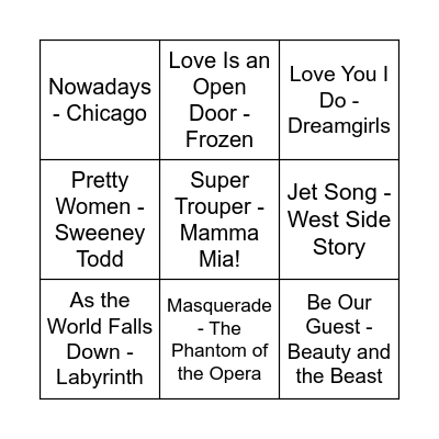 Game Four Bingo Card