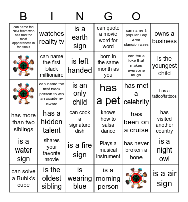 Find Someone Who? Bingo Card