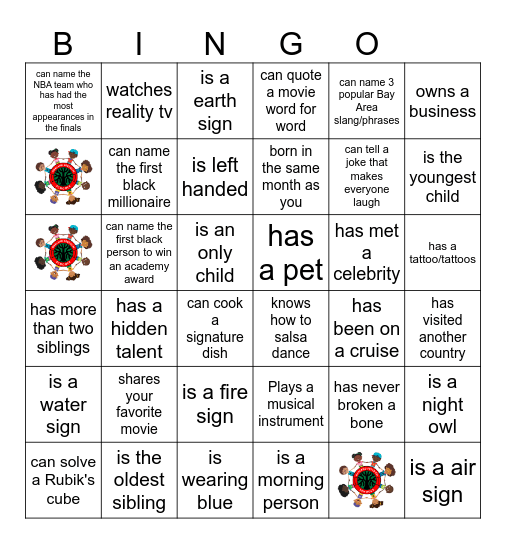 Find Someone Who? Bingo Card
