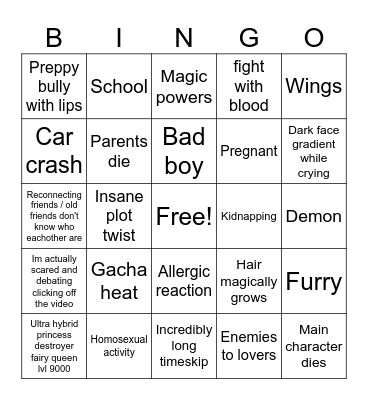 Gacha Bingo Card