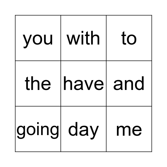 BINGO Card